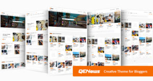 Qenews – Kreatives WordPress-Layout für Blogger