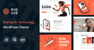 Ridius – Startup & Technologie WordPress Layout