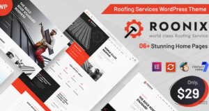 Roonix – WordPress-Layout für Dachdeckerdienste
