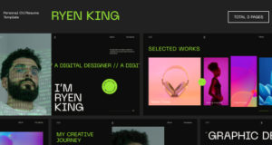 Ryen King – WordPress-Thema für persönlichen Lebenslauf/Lebenslauf