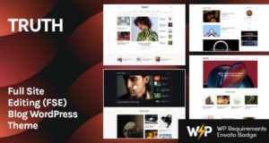 Wahrheit – Full Site Editing (FSE) Blog WordPress Layout