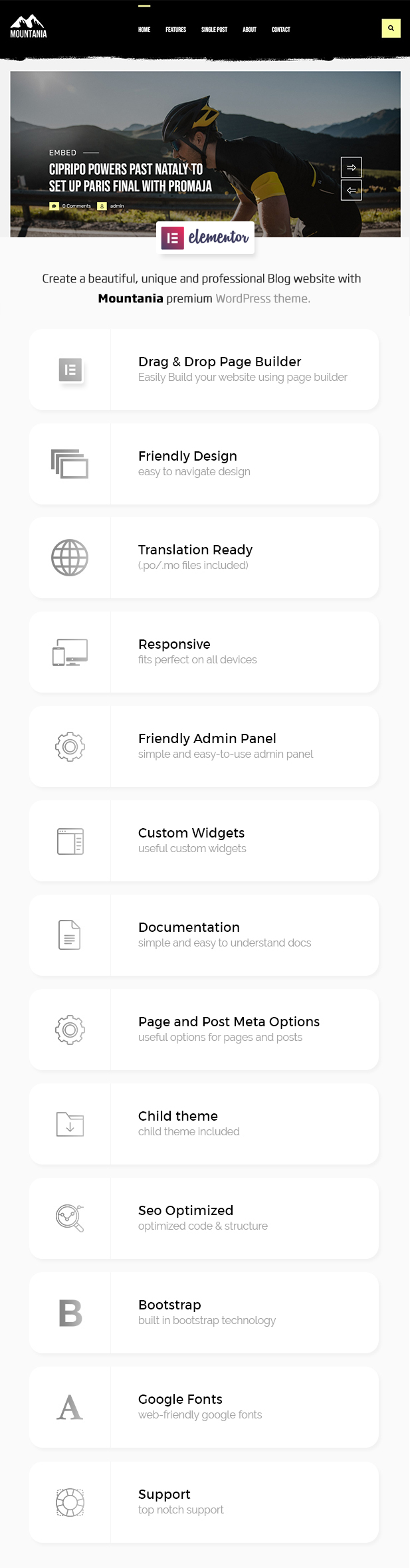 Mountania - Kreatives Blog-WordPress-Theme - 1