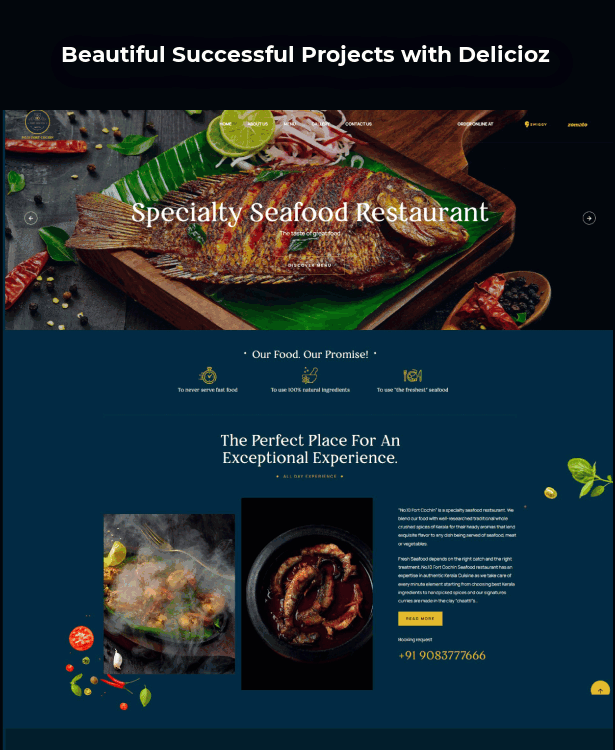 Delicioz - Restaurant-WordPress-Thema - 1