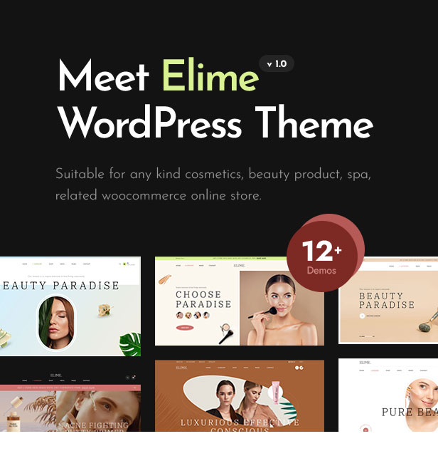 Elime - Mehrzweck-WordPress-Theme für Kosmetik und Mode - 1