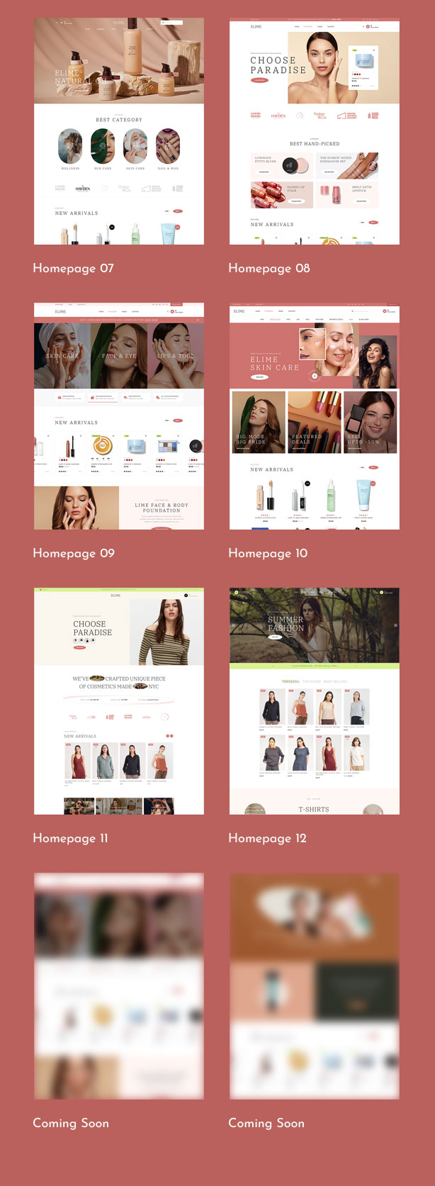 Elime - Mehrzweck-WordPress-Theme für Kosmetik und Mode - 4
