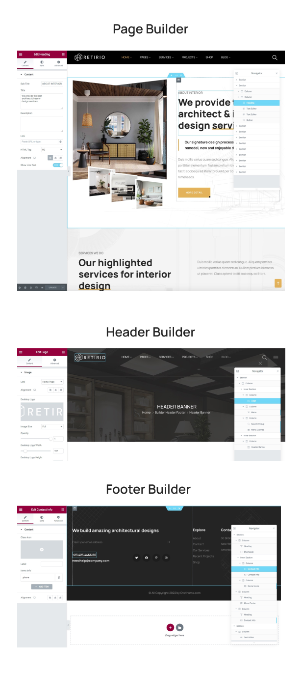 Architektur und Interieur WordPress Theme