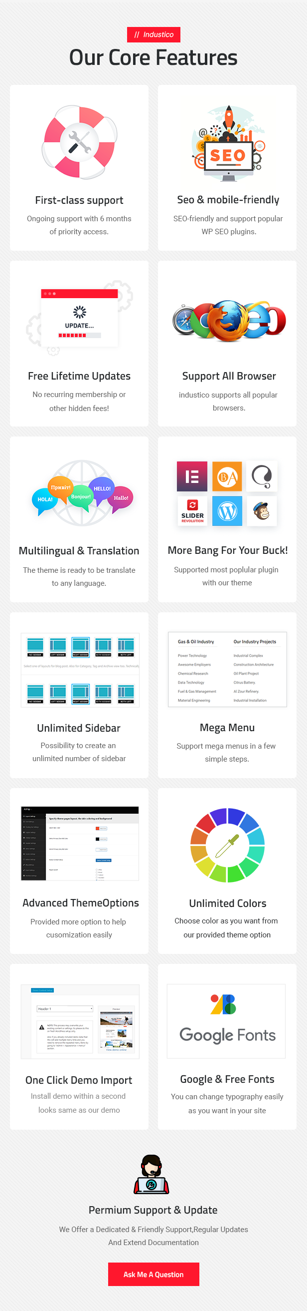 Industico – WordPress-Thema für Industrie und Fertigung