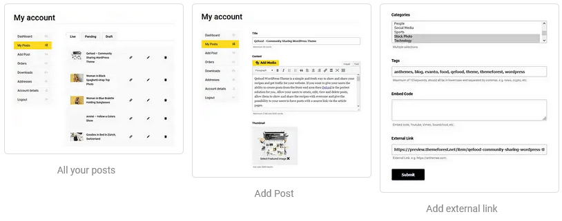 Itaka – WordPress-Theme zum Teilen von Inhalten – 4