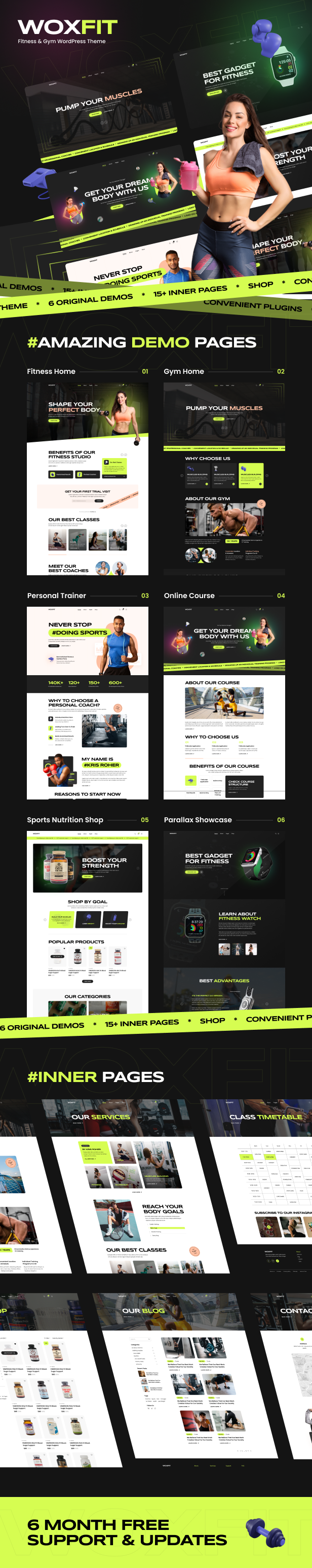 WoxFit – WordPress-Theme für Fitness und Fitnessstudio – 1