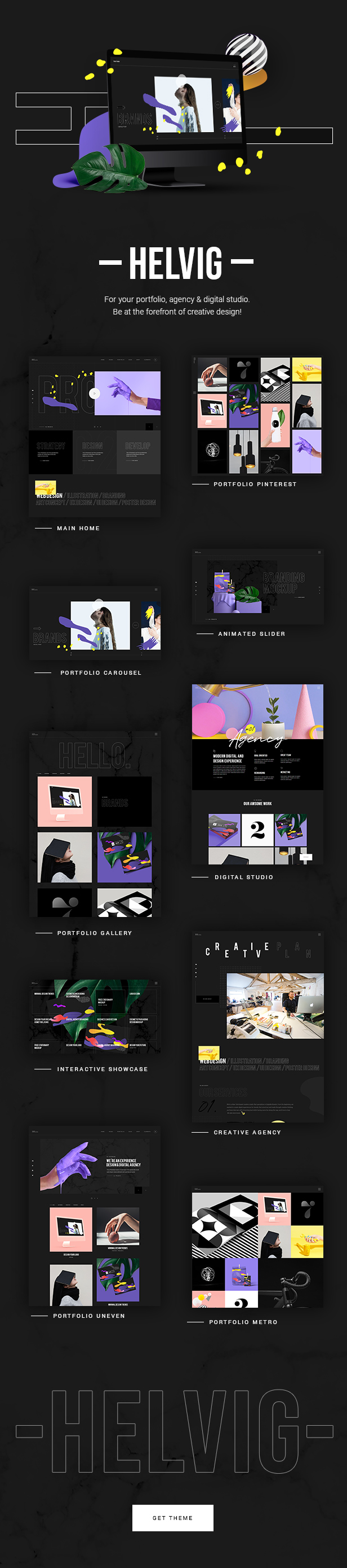 Helvig - Kreatives Portfolio-Thema - 1
