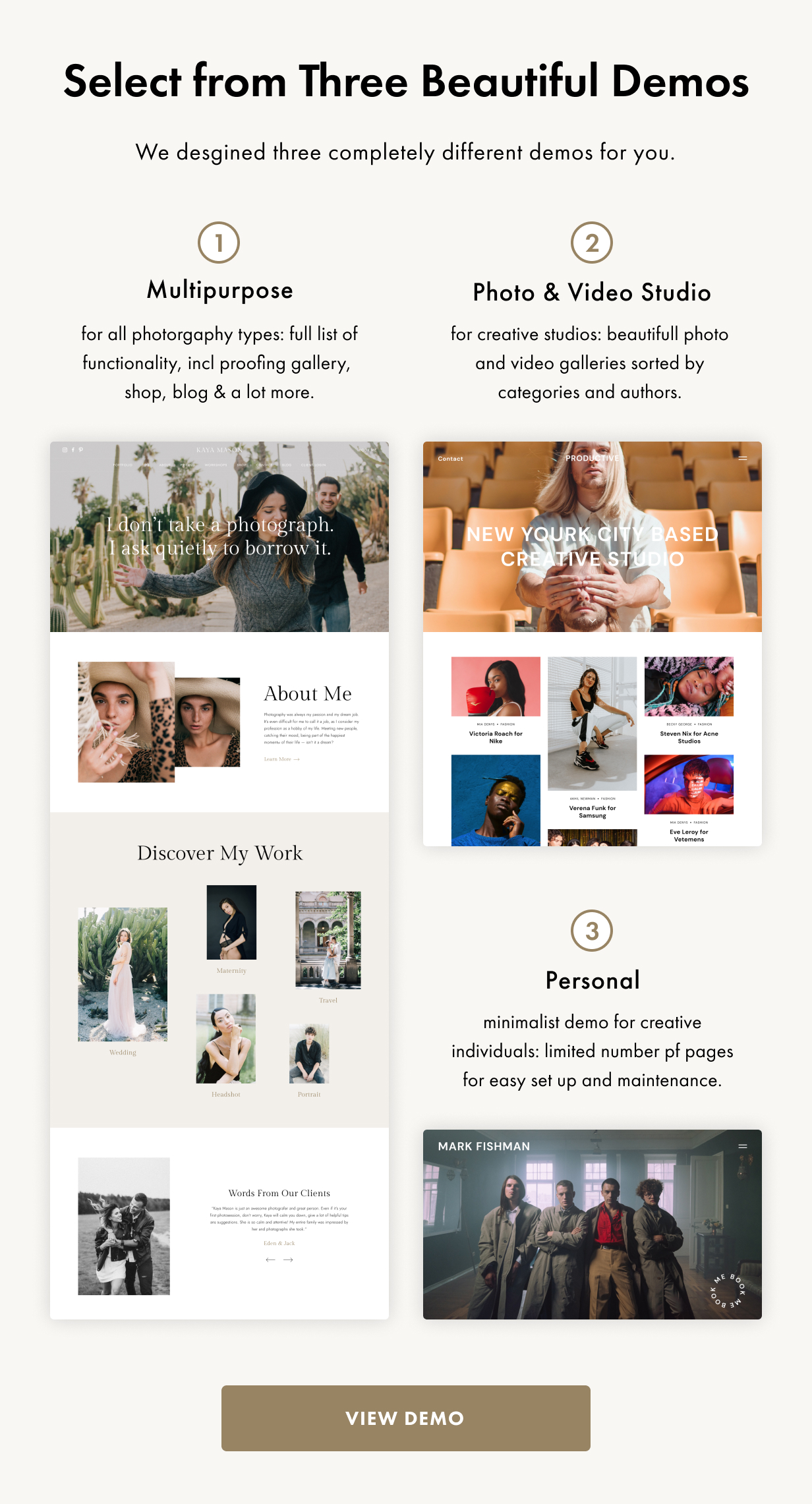 Palette WordPress Theme Präsentationsbild