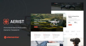Aerist – Drohnen-Luftbild-Video- und Fotografie-Elementor-Vorlagen-Kit
