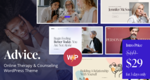 Beratung – Online-Therapie & Beratung WordPress Template