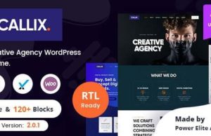 Callix – Kreativagentur WordPress Vorlage + RTL