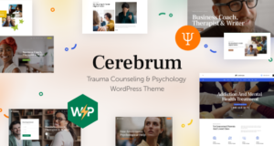 Cerebrum – Traumaberatung & Psychologie WordPress Vorlage