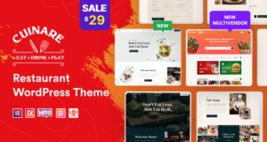 Cuinare – Multivendor Restaurant WordPress Template