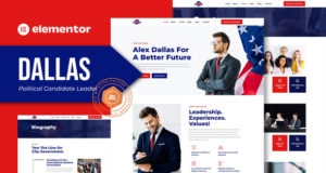 Dallas – Politischer Anwärterführer Elementor Teamplate Kit
