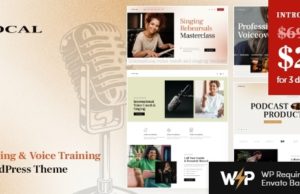 Gesang – Gesangs- und Sprachkünstler WordPress Template