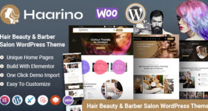 Haarino – WordPress-Thema für Haar-Schönheitssalon und Friseursalon