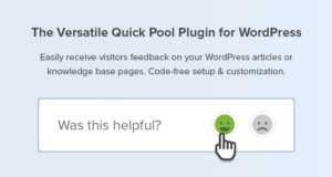 Hilfreich – Artikel-Feedback-Plugin für WordPress