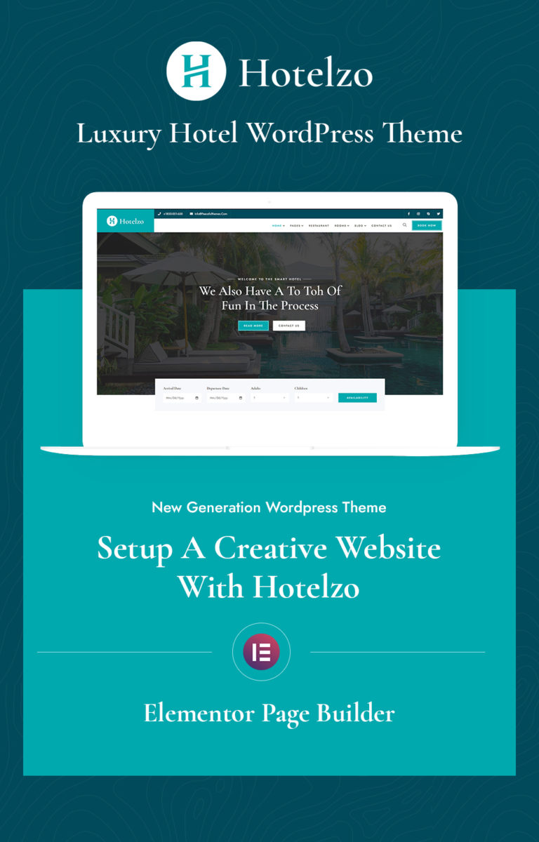 Hotelzo – WordPress Vorlage für Luxushotels + RTL-fähig