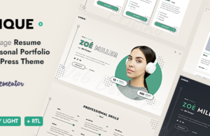 Luique – Persönliches Portfolio-WordPress-Template