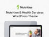 Nutritius - WordPress-Thema für Ernährungs- und Gesundheitsdienste