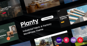 Planty – WordPress-Vorlage für industrielle Stoffe und Fabriken