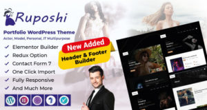 Ruposhi – Schauspieler, Model, Personal, IT-Portfolio WordPress Vorlage Mehrzweck