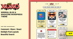 Xoxo – WordPress-Layout für Blogs und Zeitschriften