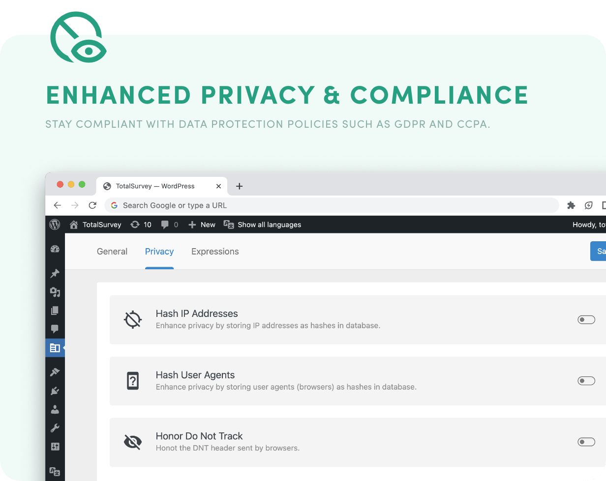 Verbesserter Datenschutz und Compliance – Bleiben Sie konform mit Datenschutzrichtlinien wie GDPR und CCPA.