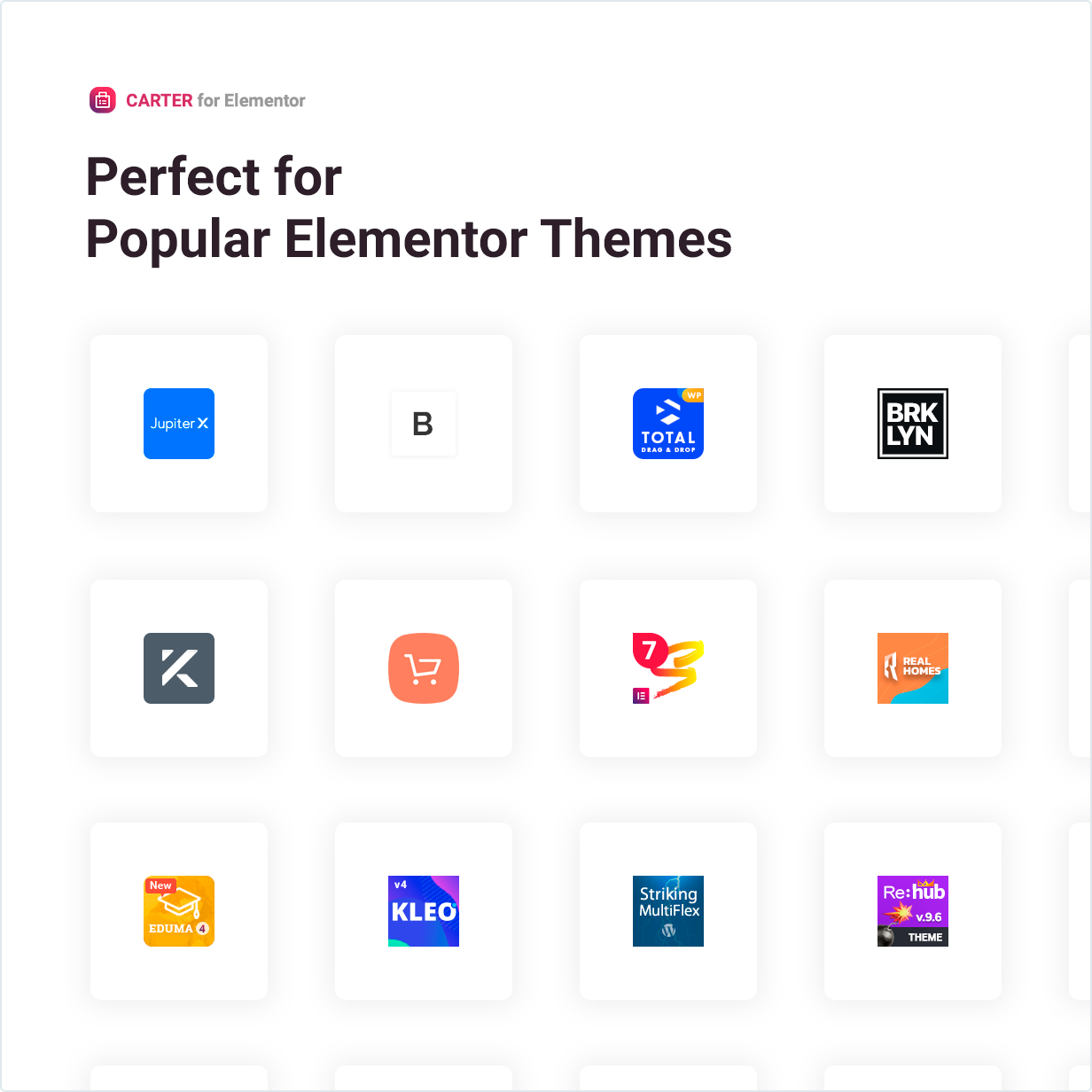 Beliebt für beliebte Elementor-Designs