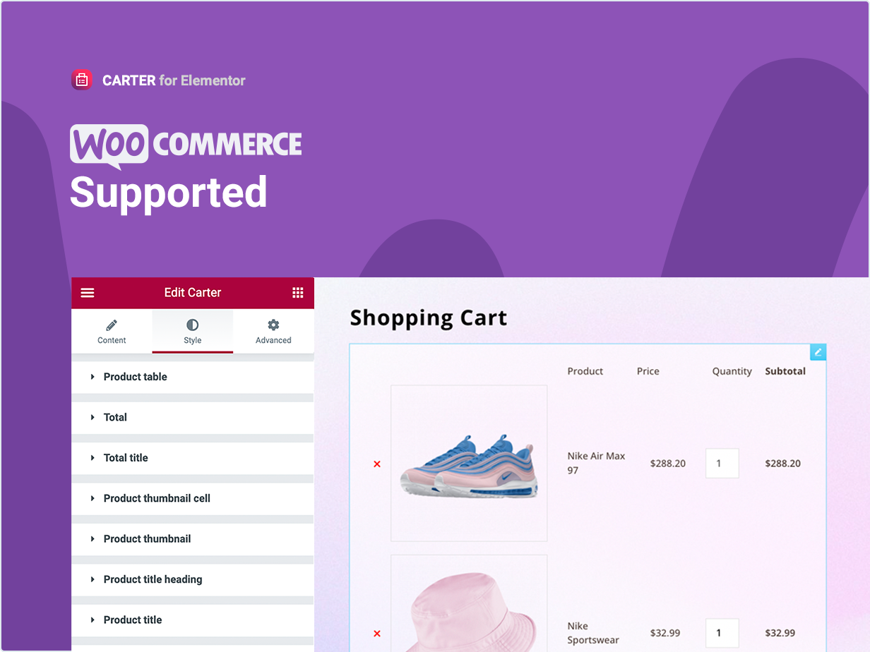 WooCommerce unterstützt