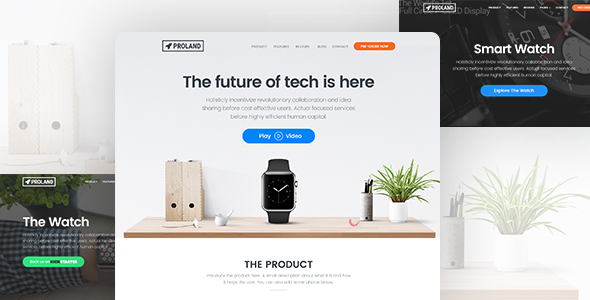 Einzelnes Produkt-Landing Page WordPress Theme - Proland