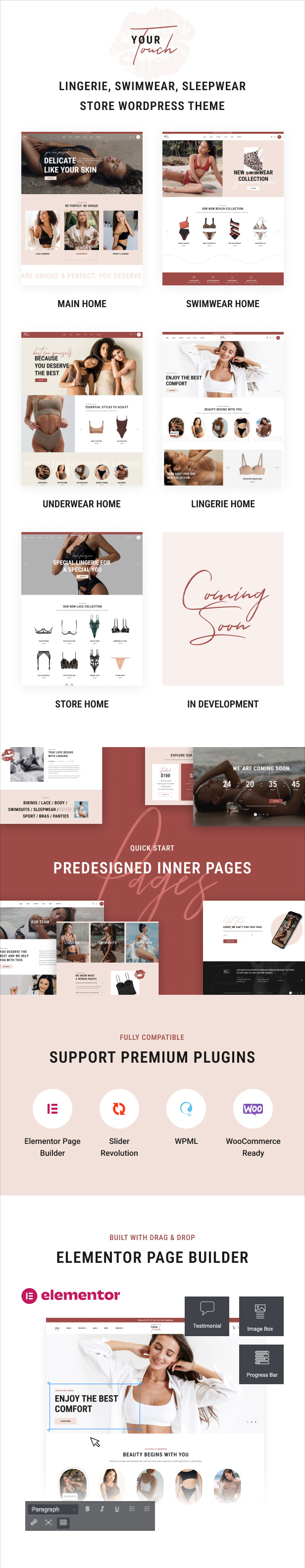 YourTouch – Dessous & Unterwäsche WordPress Theme – 1