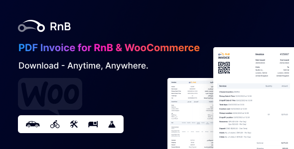 Mietrechnung - PDF-Rechnung für RnB & WooCommerce