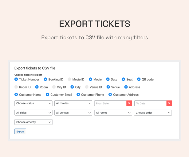 Filme - Tickets buchen WordPress Theme