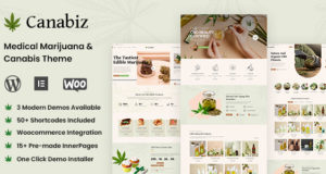 Canabiz – WordPress-Template für Cannabis und medizinisches Marihuana