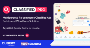 ClassifiedPro – WordPress-Layout für ReCommerce-Kleinanzeigen