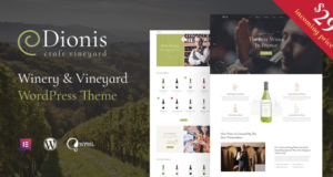 Dionis – WordPress-Layout für Weingut und Weinberge
