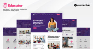 Educator – Elementor Template Kit für Universitäts- und Schulbildung