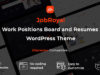 JobRoyal - Work Positions Board und Lebensläufe WordPress Layout