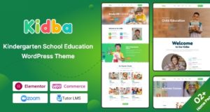 Kidba – Kindergarten Schulbildung WordPress Layout