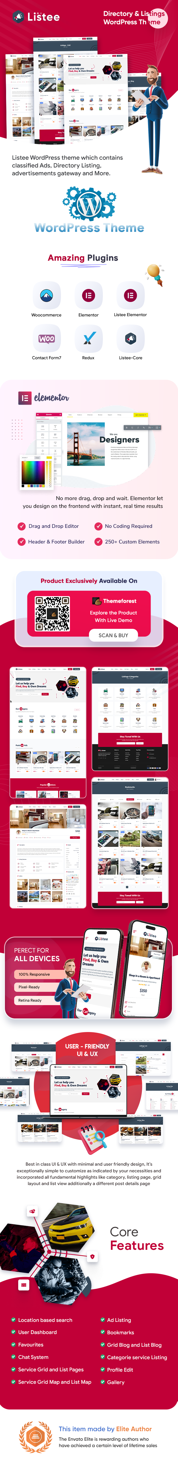 Listee - WordPress Theme für Kleinanzeigen - 1
