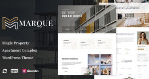 Marque - WordPress Vorlage für Einzeleigentum und Apartment