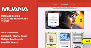 Muana – WordPress-Layout für Blogs und Zeitschriften