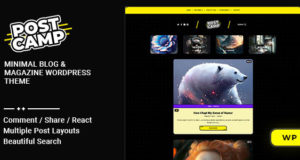 Postcamp – WordPress-Template für Blogs und Zeitschriften