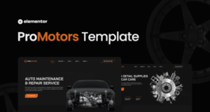 ProMotors – Autoservice und Detailing Elementor Template Kit