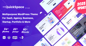 QuickSpace – Mehrzweck-WordPress-Layout für SaaS-Agenturen