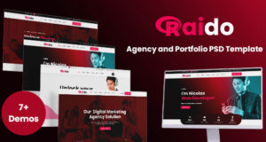 Raido – PSD-Vorlage für Agentur und Portfolio